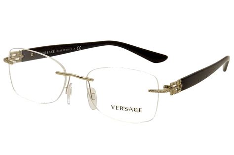 versace womens frames|versace rimless eyeglasses for women.